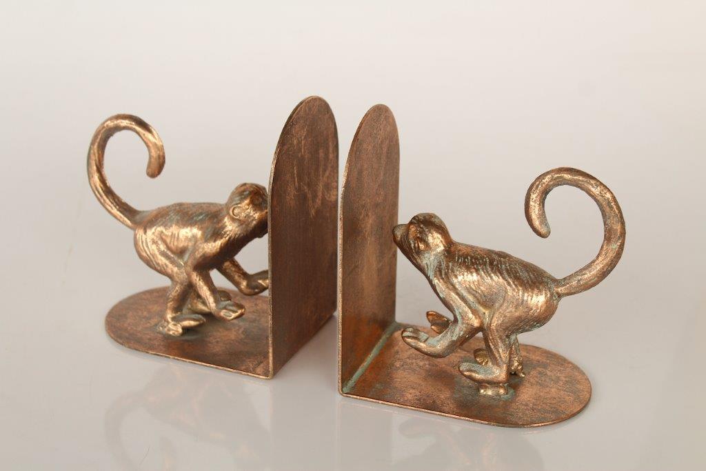 Gold Monkey Bookends